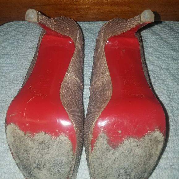 Sequin Peep Toe Heels - Picture 5 of 6